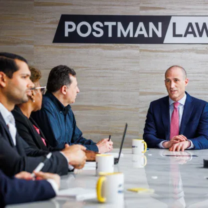 Postman Law will efficiently handle your personal injury claim—from initial consultation to final settlement. Contact us today!
