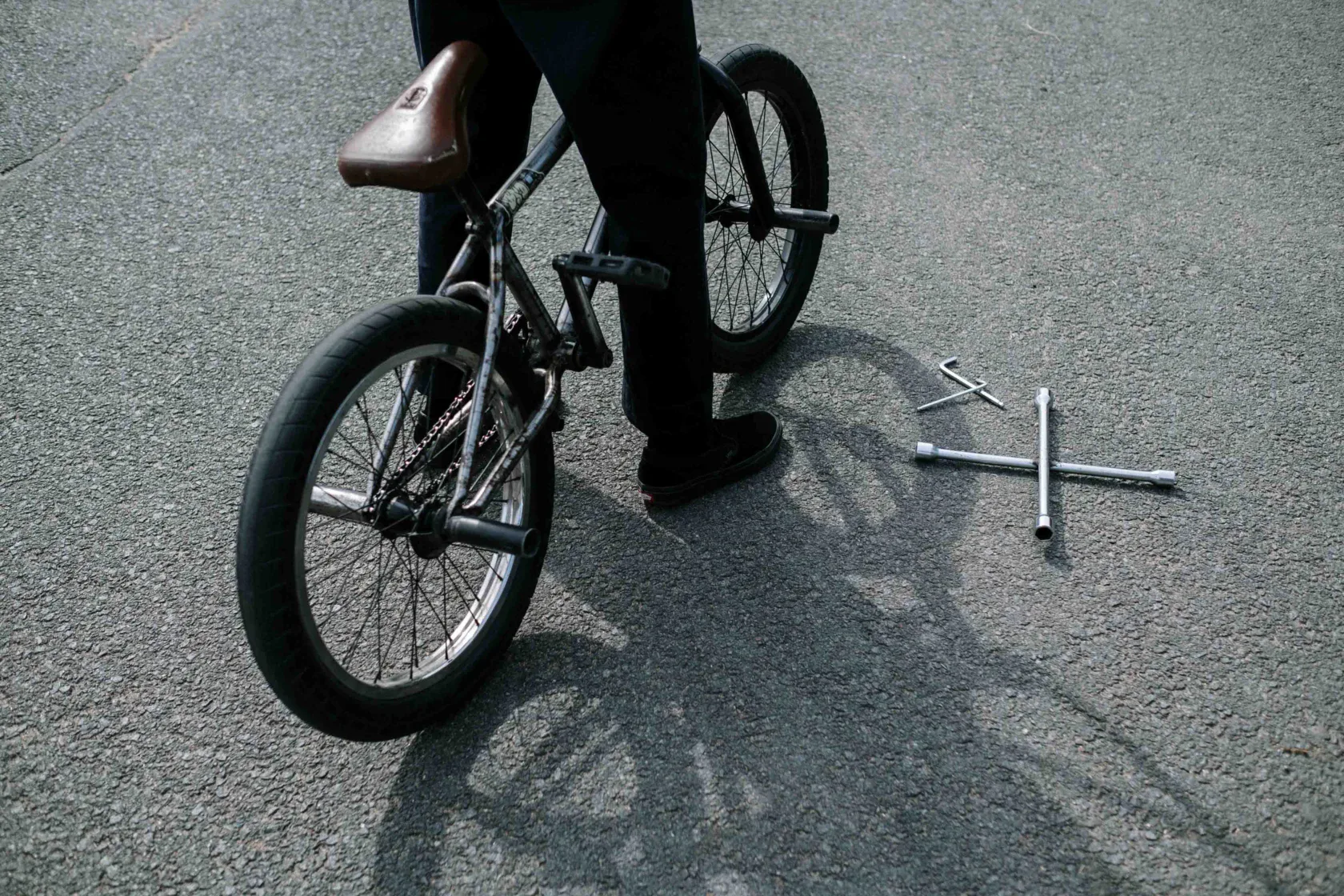 A bicycle accident.