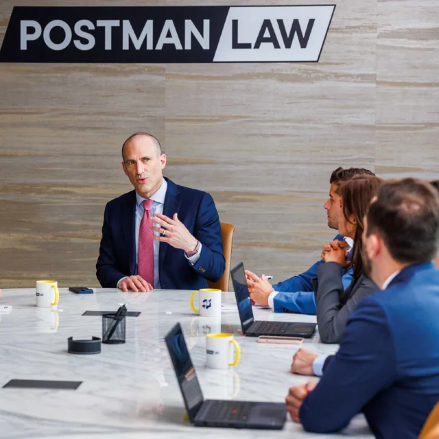 A group of lawyers in a meeting.