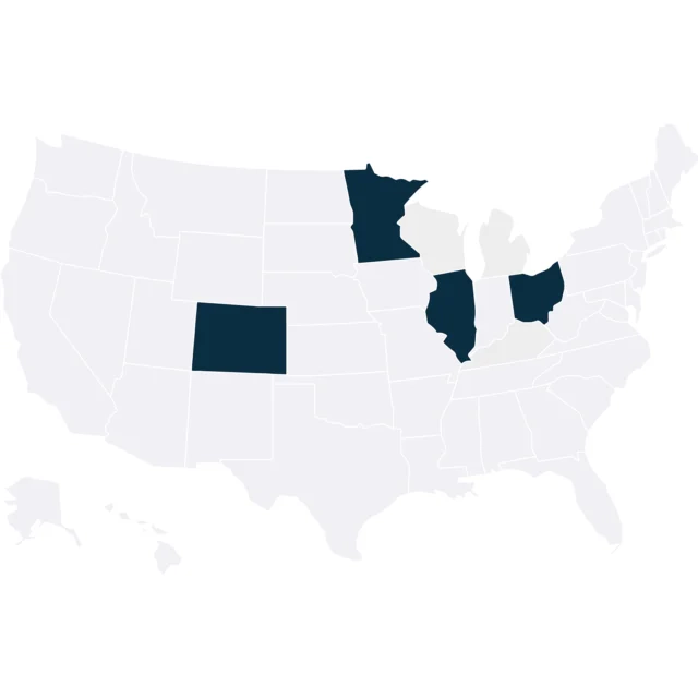 Mapa de la Ley del Cartero.